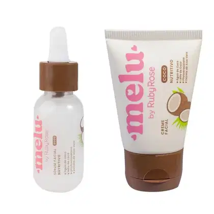 Imagem do produto Kit Sérum + Creme facial Melu by Ruby Rose Tipo:Nutritivo/Coco