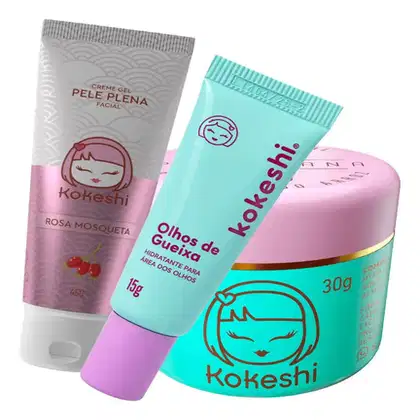 Imagem do produto Kit Kokeshi Pele De Porcelana + Olhos De Gueixa + Pele Plena