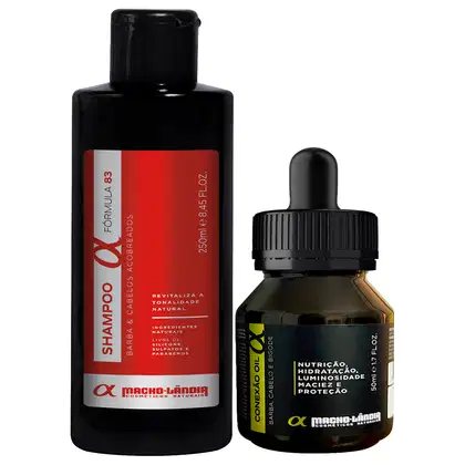 Imagem do produto Kit Macho-Lândia Shampoo 84 + Óleo (2 Produtos)