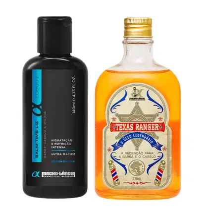 Imagem do produto Kit Macho-Lândia Time Liz Código Z – Balm de Barba + Óleo Texas Ranger