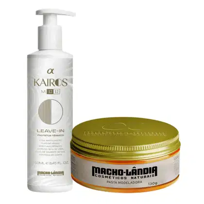 Imagem do produto Kit Macho-Lândia Styling & Tratamento – Fibrosa Fix 007 + Kairos M:12/12