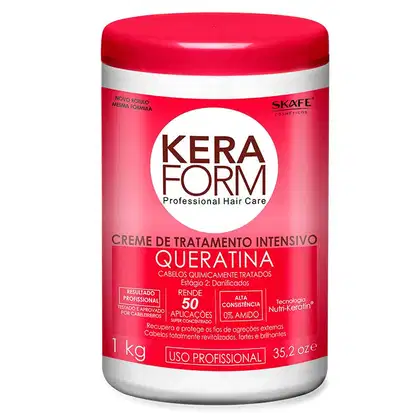 Imagem do produto Skafe Keraform Queratina Cabelos com Química - Tratamento Capilar 1kg