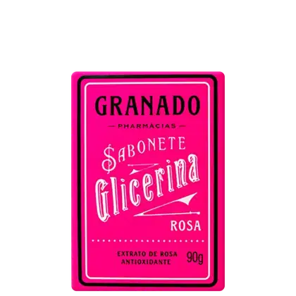 Imagem do produto Granado Sabonete Vegetal de Glicerina e Rosa - Sabonete em Barra 90g
