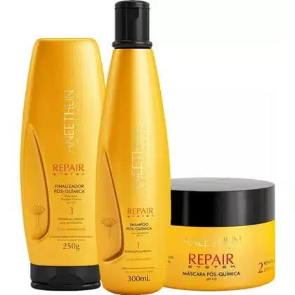 Imagem do produto Kit Aneethun Repair System Trio Pós-Química (3 Produtos)