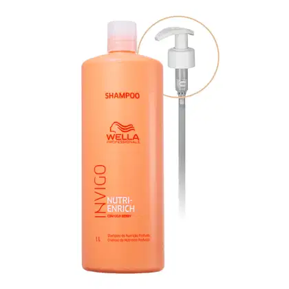 Imagem do produto Wella Professionals Invigo Nutri-Enrich + Válvula Pump - Shampoo 1L