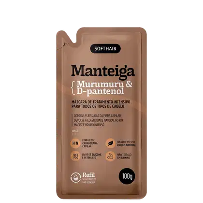 Sachê Refil Manteiga de Murumuru & D-Pantenol 100g