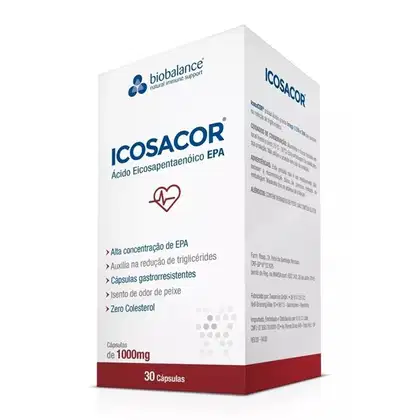 Suplemento Alimentar Biobalance Icosacor, 30 cápsulas.