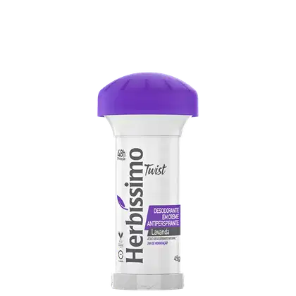Imagem do produto Desodorante Twist Antitranspirante Lavanda Herbissimo 45g