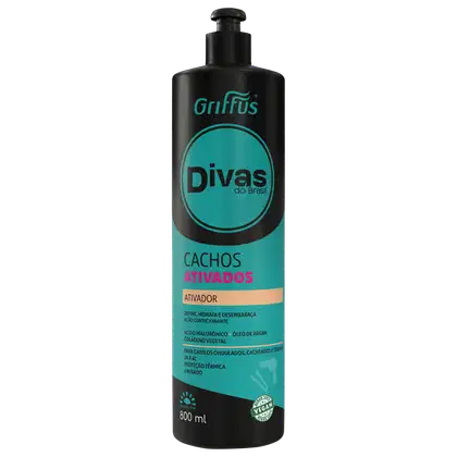 Imagem do produto Griffus Divas do Brasil Cachos Ativados - Ativador de Cachos 800ml
