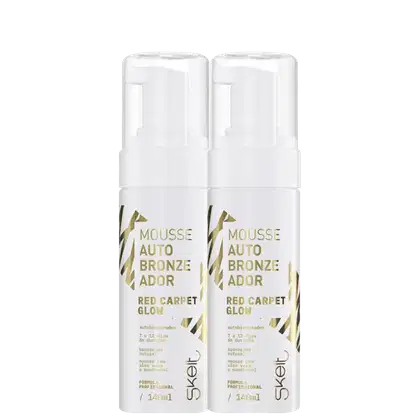 Imagem do produto Kit Skelt Red Carpet Glow - Mousse Autobronzeador Corporal 140ml (2 unidades)