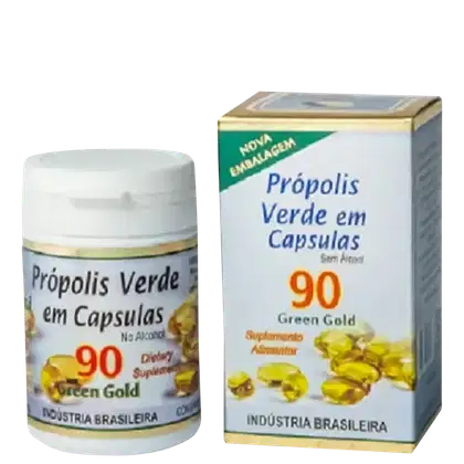 Imagem do produto Apis-Brasil Própolis Verde Green Gold - Suplemento Alimentar (90 Cápsulas)