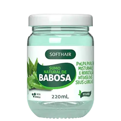 Sumo De Babosa Natural Para Cabelo Polpa Misturinha Soft Hair 220ml