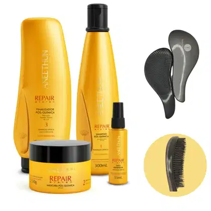 Imagem do produto Kit Aneethun Repair System Pós-Química Quinteto (5 Produtos)