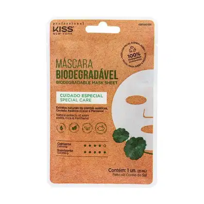 Imagem do produto Kiss New York Biodegradável Cuidado Especial - Máscara Facial (1 Unidade)