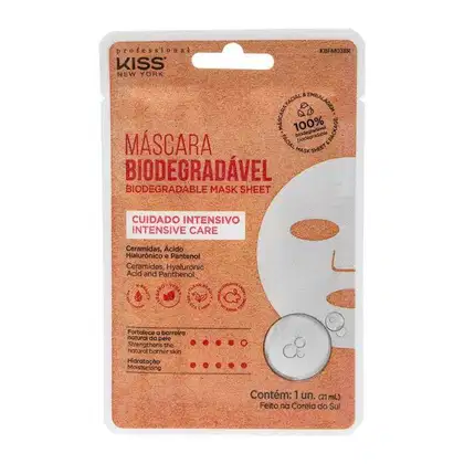 Imagem do produto Kiss New York Biodegradável Cuidado Intensivo - Máscara Facial (1 Unidade)