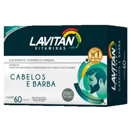 Lavitan Cabelos e Barba 60 Cápsulas
