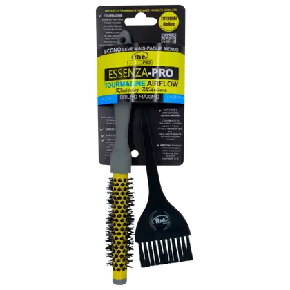 Imagem do produto Kit Riè Salon-Pro Essenza - Escova Profissional 35mm + Pincel para Aplicação de Tintura