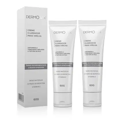 Imagem do produto Combo 2x Creme para Clarear Virilha com Vitamina E Dermosex 60g