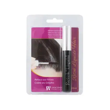 Imagem do produto Anaconda Cosméticos Hair Color Retok Castanho Escuro - Coloração Líquida Temporária 10ml