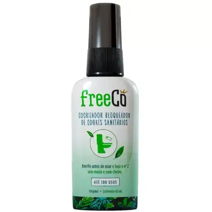 Bloqueador de Odores Sanitários FreeCô Capim Limão, 60ml.