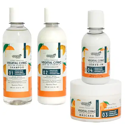 Kit Vegetal do Brasil Linha Vegetal Citric, 4 produtos.