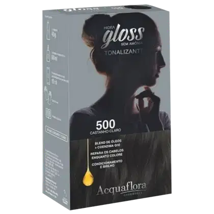 Imagem do produto Acquaflora Hidra Gloss 500 Castanho Claro - Tonalizante