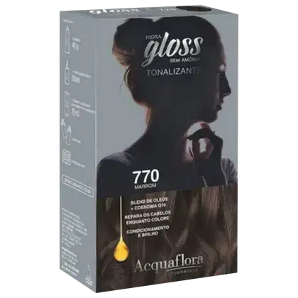 Imagem do produto Acquaflora Hidra Gloss 770 Marrom - Tonalizante