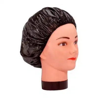 Touca de Mechas Santa Clara PVC Preto, 1 produto.