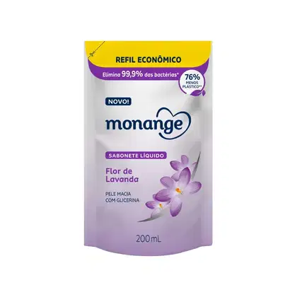 Imagem do produto Monange Flor de Lavanda Refil - Sabonete Líquido 200ml