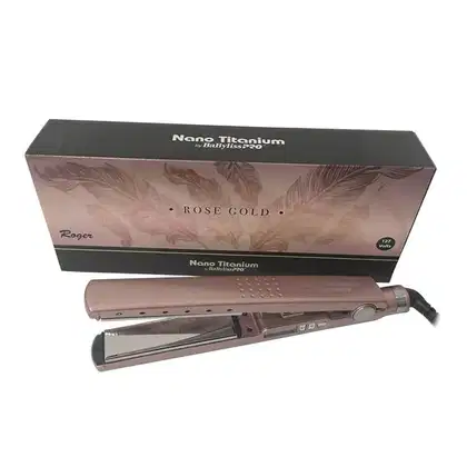 Imagem do produto Babyliss Pro Nano Titanium Rose Gold 127V - Prancha de Cabelo
