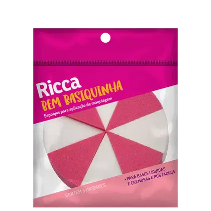 Imagem do produto Ricca Edge Fracionada 1839 - Esponja para Maquiagem (8 Unidades)