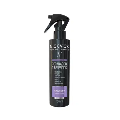 Fluído Reparador Capilar Nick & Vick Alta Performance 7 Benefícios, 150ml.