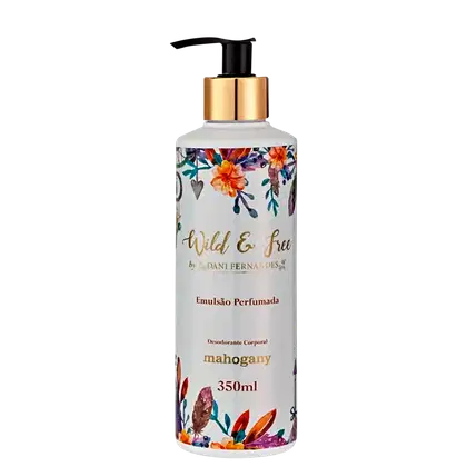 Loção Hidratante Corporal Mahogany Wild & Free by Dani Fernandes, 350ml.