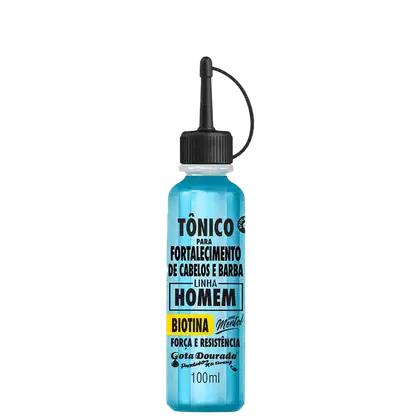 Imagem do produto TONICO GOTA DOURADA HOMEM CABELO E BARBA BIOTINA/MENTOL100ML