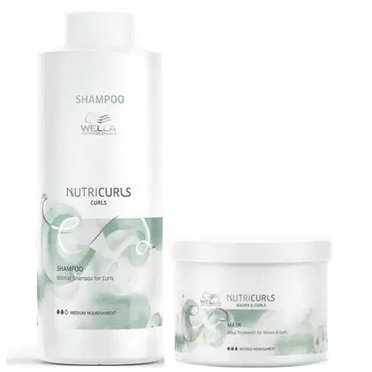 Imagem do produto Kit Wella Professionals Nutricurls Clean Mask Salão (2 Produtos)