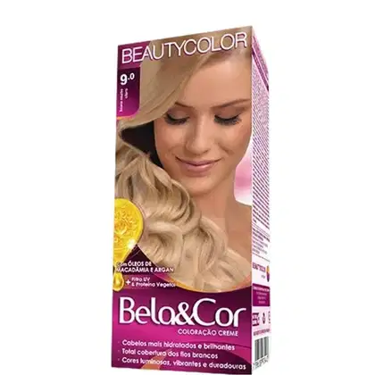 Imagem do produto Coloração Beauty Color Kit Bela&Cor Tinta Creme 9.0 Louro Muito Claro