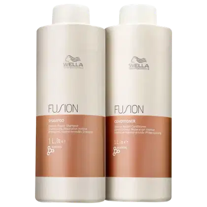 Shampoo e Condicionador da linha Fusion de Wella Professionals