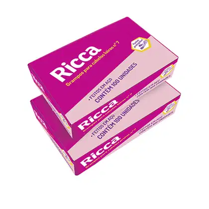 Imagem do produto Ricca Nº7 Preto - Grampos para Cabelo (100 Unidades)