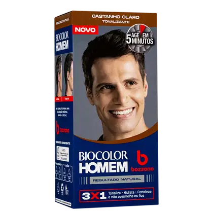 Imagem do produto Bozzano Biocolor Tonalizante Homem Castanho Claro 3x1