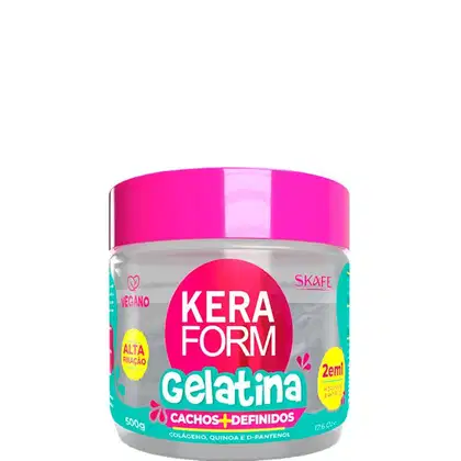 Imagem do produto Skafe Keraform Gelatina Cachos+ Definidos 500g