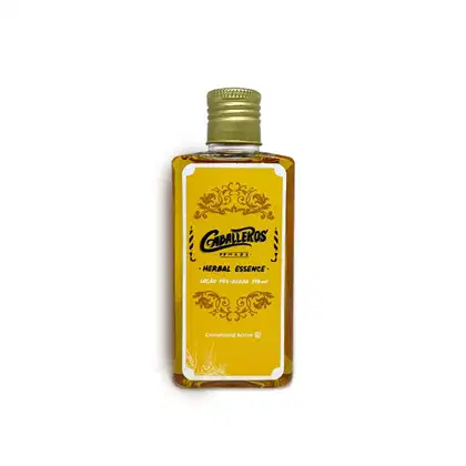 Loção Pós-Barba Caballeros Herbal Essence. Volumetria de 140ml.