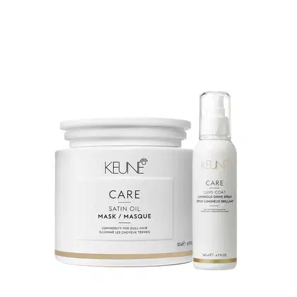 Imagem do produto Kit Keune Care Satin Oil Máscara e Lumi Coat (2 Produtos)