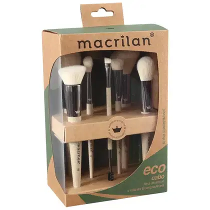 Kit Macrilan de Pincéis ECO com 7 Produtos