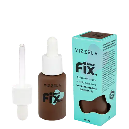 Imagem do produto Vizzela Cosméticos Fix Cor 18 - Base Líquida 30ml