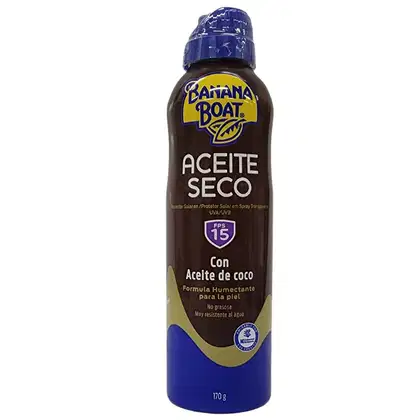 Imagem do produto Banana Boat Aceite Seco FPS 15 - Protetor Solar em Spray 170g