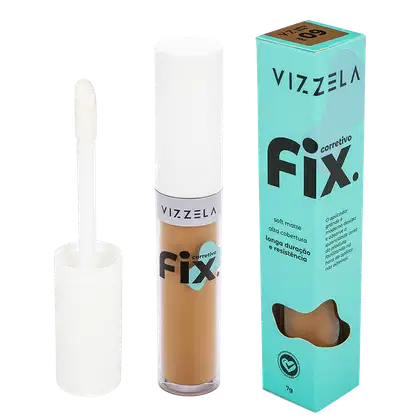 Imagem do produto Vizzela Cosméticos Fix Cor 9 - Corretivo Líquido 7g