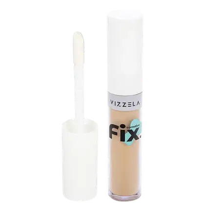 Corretivo Líquido Vizzela Cosméticos Fix Cor 04, 7g.
