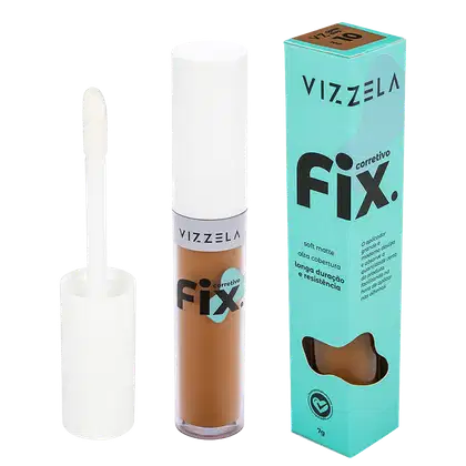 Imagem do produto Vizzela Cosméticos Fix Cor 10 - Corretivo Líquido 7g
