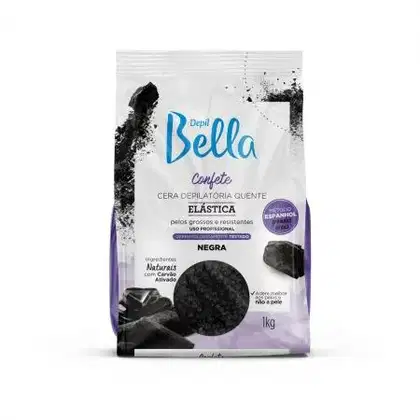Imagem do produto Depil Bella Confete Elástica Negra - Cera Depilatória Quente 1kg