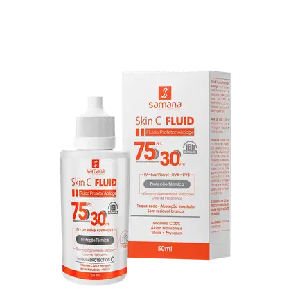 Imagem do produto Protetor Solar FPS75 Antiage Vitamina C 20% Skin C Samana 50ml